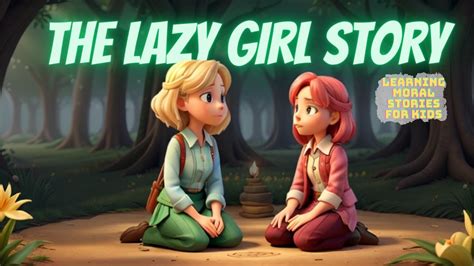 the lazy girl story|story for kids in english.